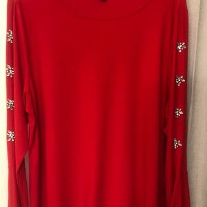 Real red Holiday top